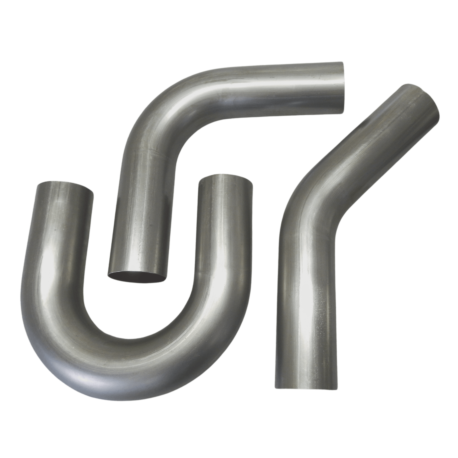 ExoFlow Stainless Steel Exhaust Mandrel Bend – 1.5 Inch, 180 Degree, Polished Finish