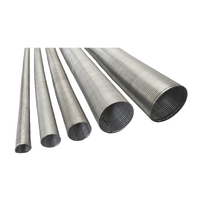 1.25" Up To 6" Inch Flexible Tube Polylock Stainless Steel Pipe 201 Grade 1 Metre