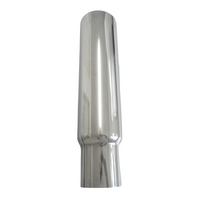 6" Reduced To 5" Chrome Truck Exhaust Stack Straight Cut