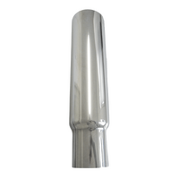 7" Reduced To 5" Chrome Truck Exhaust Stack Straight Cut
